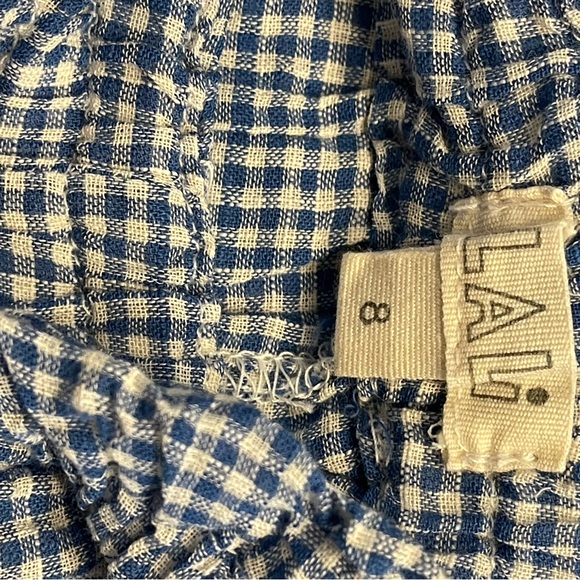 Blossom short set -Blue gingham size 8 in girls - Picture 6 of 6